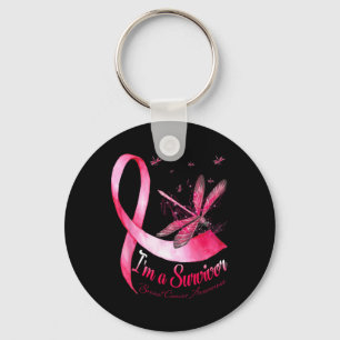 Chaveiro Eu sou um Cancer de Dragonfly de Sobrevivência