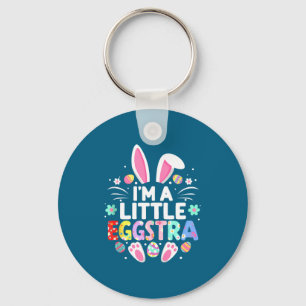 Chaveiro Eu sou um coelhinho da Páscoa um pouco eggstra eng