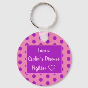 Chaveiro Eu sou um combatente da doença de Crohn