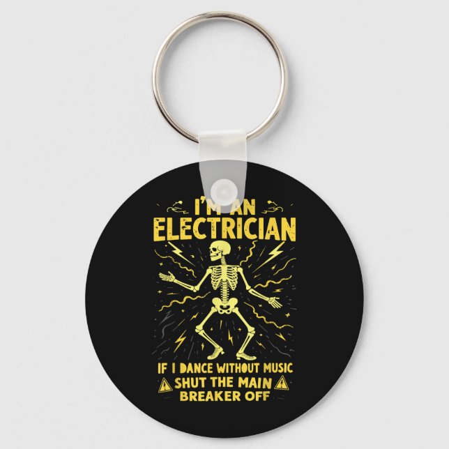 Chaveiro Eu Sou Um Elétrico Se Eu Dançar Sem Música Feche (Frente)