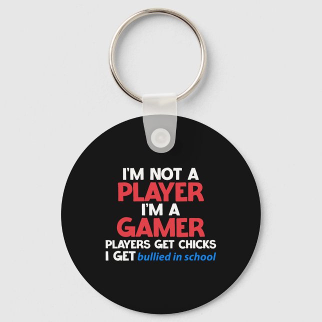 Chaveiro Eu Sou Um Gamer Jogadores Conquistam Garotas Eu So (Frente)