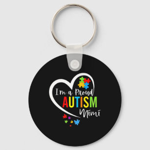 Chaveiro Eu sou um orgulhoso Autismo Mimi Autismo do Coraçã
