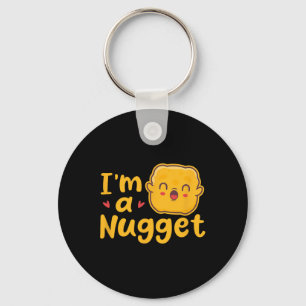 Chaveiro Eu Sou Um Traje De Nuggets De Frango Kawaii 