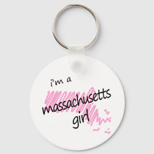 Chaveiro Eu sou uma menina de Massachusetts