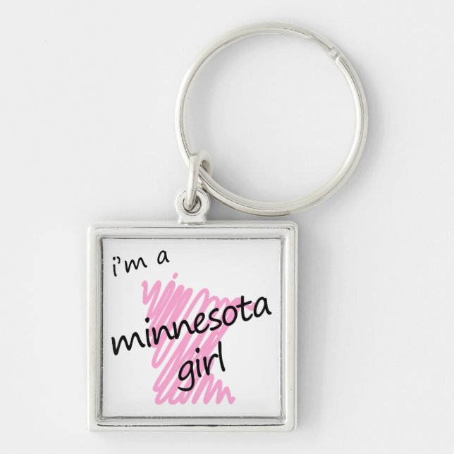 Chaveiro Eu sou uma menina de Minnesota (Frente)