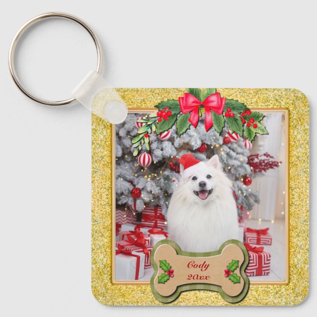 Chaveiro Eu Te Adoro No Natal Presente Personalizado Para C (Frente)