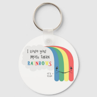 Chaveiro Eu Te Amo Mais Do Que O Rainbows