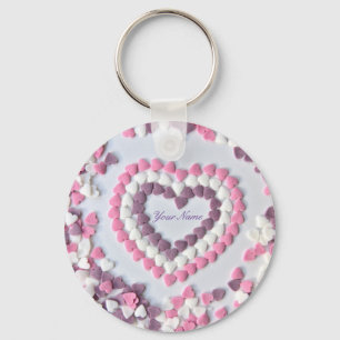 Chaveiro Eu te amo meu doce Namorados com corações adorávei