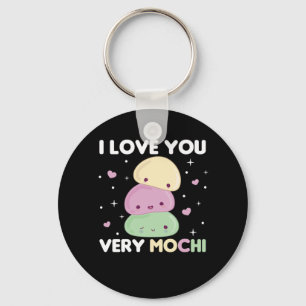 Chaveiro Eu Te Amo Muito Mochi - Sorvete Kawaii Mochi