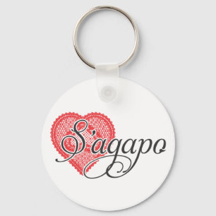 Chaveiro Eu te amo no grego - S'agapo