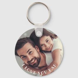 Chaveiro Eu te amo Pai, foto personalizada