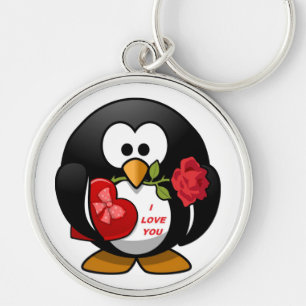 CHAVEIRO "EU TE AMO" PENGUIM