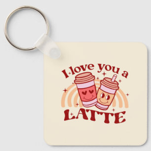 Chaveiro Eu Te Amo Um Latte