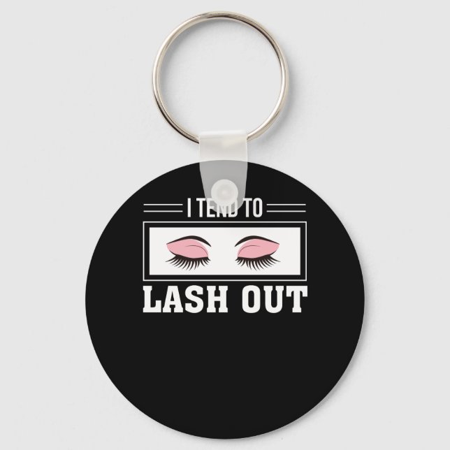 Chaveiro Eu Tendo Lash Out Makehes Lashes Lover (Frente)