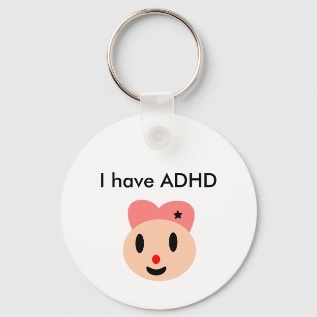 Chaveiro Eu tenho ADHD (Frente)