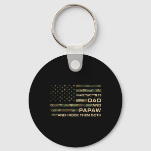 Chaveiro Eu Tenho Dois Títulos Pai E Dia de os pais Papaw G
