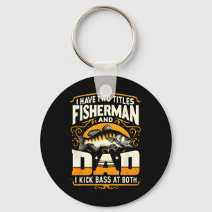 Chaveiro Eu Tenho Dois Títulos Pescador Pai Dia dos Pais By