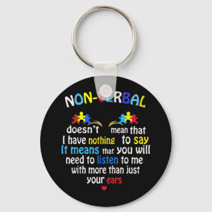 Chaveiro Eu Tenho Quebra-cabeça de Consciência Autista N