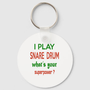 Chaveiro Eu toco Snare Drum. Qual é o seu superpoder?