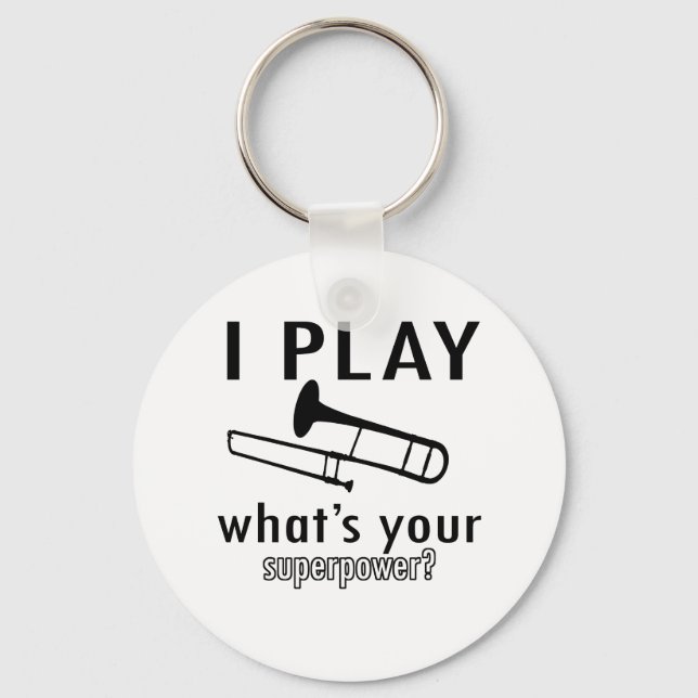 Chaveiro Eu toco trombone (Frente)