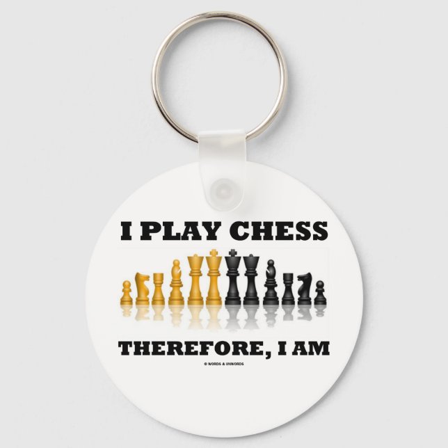 Chaveiro Eu Toco Xadrez Portanto, Eu Sou (Chess Set) (Frente)