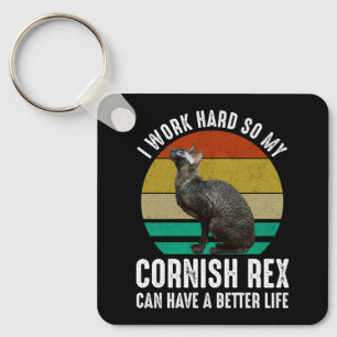 Chaveiro Eu Trabalho Duro Para Que Meu Cornish Rex Tenha Um