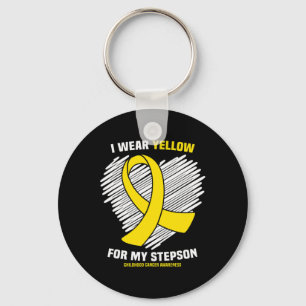 Chaveiro Eu Uso Amarelo Pelo Meu Filastro Câncer Infantil C