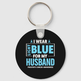 Chaveiro Eu uso Azul Claro para o Câncer de Próstata do Meu