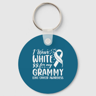 Chaveiro Eu Uso Branco Grammy Conscientização do Câncer de