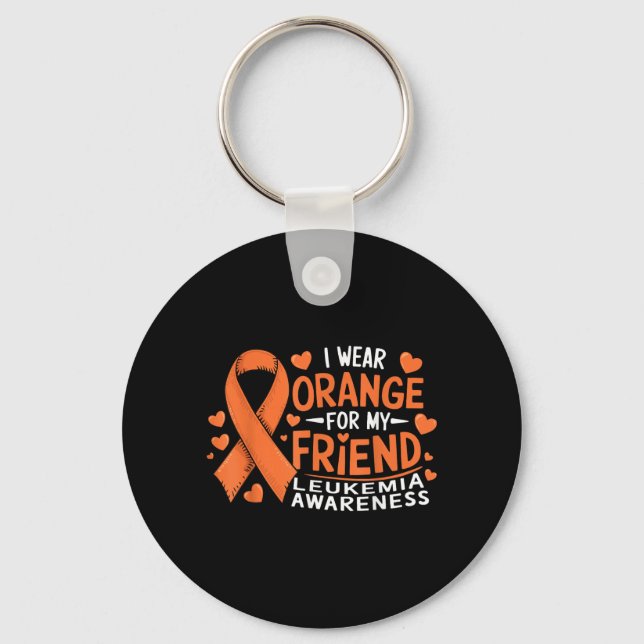 Chaveiro Eu Uso Laranja Pelo Meu Amigo Conscientização sobr (Frente)