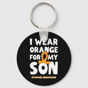 Chaveiro Eu Uso Laranja Pelo Meu Filho Leucemia Câncer no S