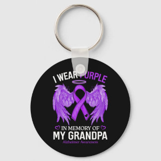 Chaveiro Eu Uso Roxo Em Memória Do Vovô Heimerheimer Aw