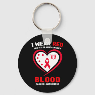 Chaveiro Eu Uso Vermelho Para a Consciência do Câncer de Sa
