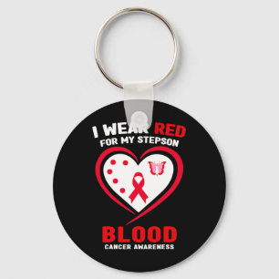Chaveiro Eu Uso Vermelho Para a Conscientização do Câncer d