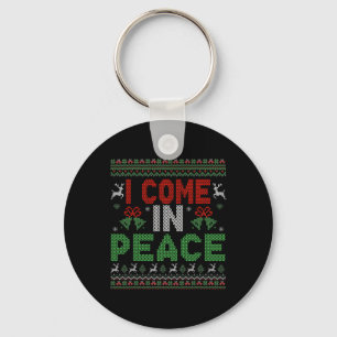 Chaveiro Eu venho em paz, estou a fazer um feliz Natal