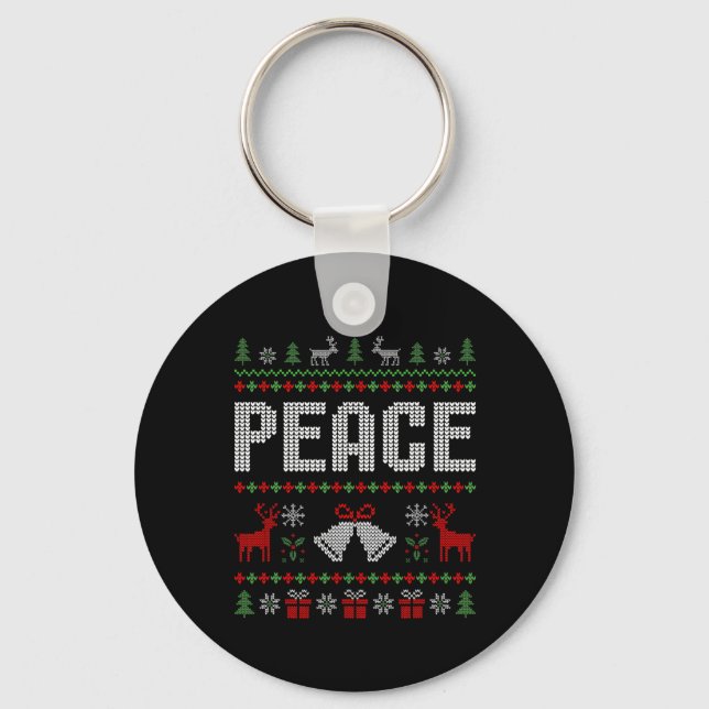 Chaveiro Eu Venho Em Paz Sou Casal Correspondente Natal (Frente)