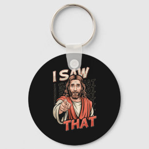Chaveiro Eu Vi Esse Humor Divertido de Jesus Citação Sarcás