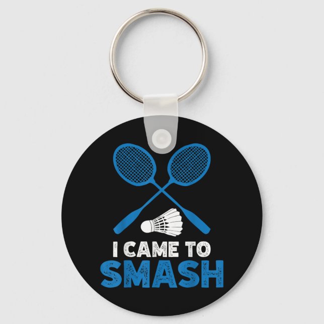 Chaveiro Eu Vim Para Destruir Mãe e Pai de Badminton Engraç (Frente)