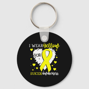 Chaveiro Eu Visto Amarelo Para O Gráfico De Fita De Sensibi