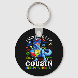 Chaveiro Eu Visto Azul Para Meu Primo Autismo Sensibilizaçã