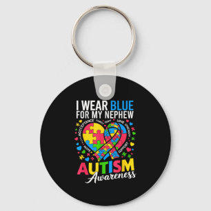 Chaveiro Eu Visto Azul Para Minha Consciência Do Autismo Do