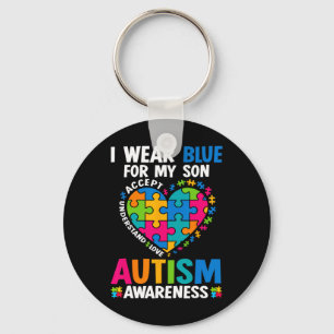 Chaveiro Eu Visto Azul Para O Meu Filho Autismo Consciência