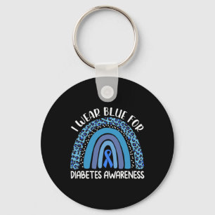Chaveiro Eu Visto Azul Para O Suporte À Consciência Da Diab