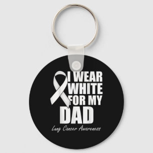 Chaveiro Eu Visto Branco Para Minha Consciência Do Cancer P