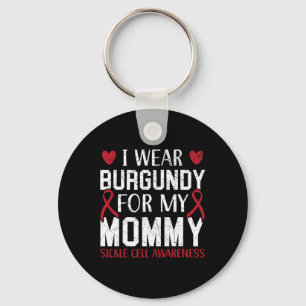 Chaveiro Eu Visto Burgundy Para Minha Consciência De Célula