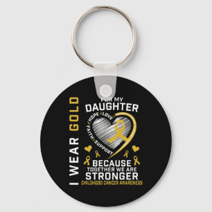 Chaveiro Eu Visto Dourado Para A Minha Filha Cancer Paren