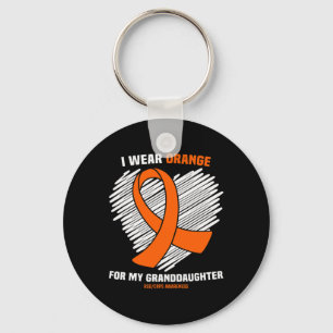 Chaveiro Eu Visto Laranja Para A Minha neta RSDCRPS Awarene