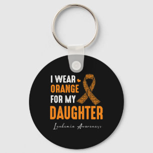 Chaveiro Eu Visto Laranja Para Minha Filha Cancer De Leucem