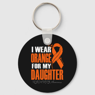 Chaveiro Eu Visto Laranja Para Minha Filha Rsd Crps Consciê