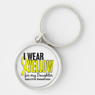 Chaveiro Eu visto o amarelo para meu Sarcoma da filha 10